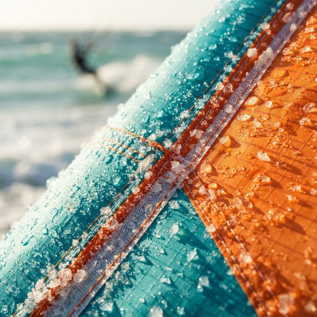 Macro, kite fabric